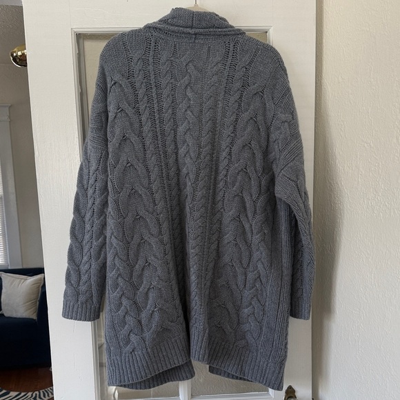 Garnet Hill Cashmere Sweater Cardigan - Picture 3 of 5